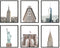HAUS AND HUES New York City Wall Art Set of 6 - NYC Posters and Skyline Decor | 8" x 10" UNFRAMED