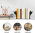 Peeping Cat Metal Bookends Cute Cat Book Ends for Shelves Bookshelf Decorative Objects Home Office Desk Bookshelf Decor