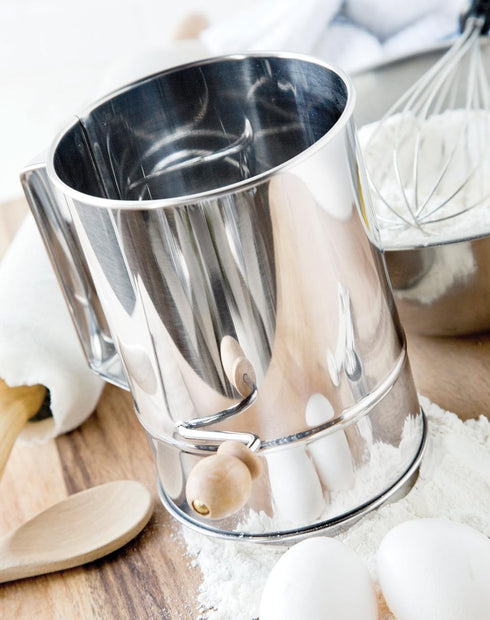 Fox Run 4639 Flour Sifter, Stainless Steel, 4-Cup