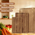 Amitlimate Set 3 Acacia Wood Cutting Board for Kitchen,Built-In Handles with Juice Groove Chopping,Large Medium Small