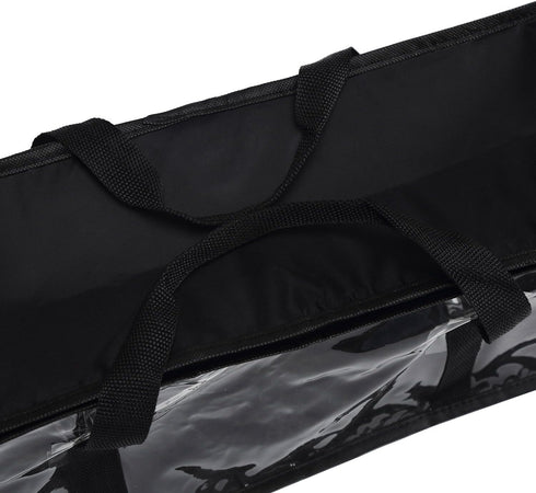 Fasmov Set of 4 DVD Storage Bags, Hold up to 160 DVDs, Water Resistant with Handles