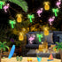 30 16Ft Summer 8 Couah LED Beach Hawaiian String Lights - Modes & Timer - Flamingo Pineapple Palm Tree Fairy Lights