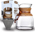AGOGO Pour Over Coffeemaker Dripper, High Capacity 10 Cup Carafe with 304 Stainless Steel Filters