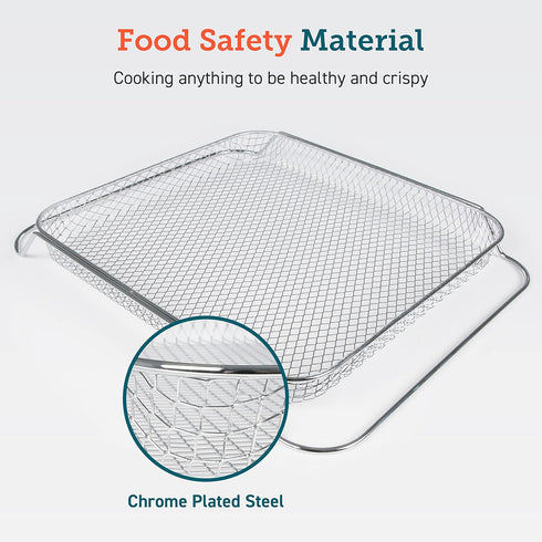COSORI Fryer Basket for Air Fry and Cook, Toaster Oven, Carbon-Steel