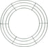 Green Panacea Wire Wreath Frame, 12 Inch, 1 Foot (Pack of 1)