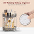 360 Rotating Makeup Organizer, Bathroom Make Up Spinning Holder Rack, Large Capacity Cosmetics Storage Vanity Shelf Countertop, Fits Cosmetics, Perfume, Skincare, Lipsticks(2 Tiers, Gray) by INVSSENE