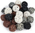 DomeStar 24PCS Brown Decorative Balls, 2 Inch Rattan Balls for Bowl Centerpiece Decor