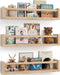 G&W Gruwald Nursery Book Shelves, Set of 3, Hanging Bookshelf, Wall Book Shelves for