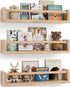 G&W Gruwald Nursery Book Shelves, Set of 3, Hanging Bookshelf, Wall Book Shelves for