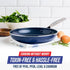 Blue Diamond 10" Nonstick Frying Pan Skillet - PFAS & PTFE-Free Ceramic, Dishwasher Safe, Blue