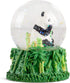 Elanze Designs Bamboo Forest Panda Bear, Black and White Leaves Trees Foliage, 3 x 3 Miniature Sturdy Resin Stone 45MM