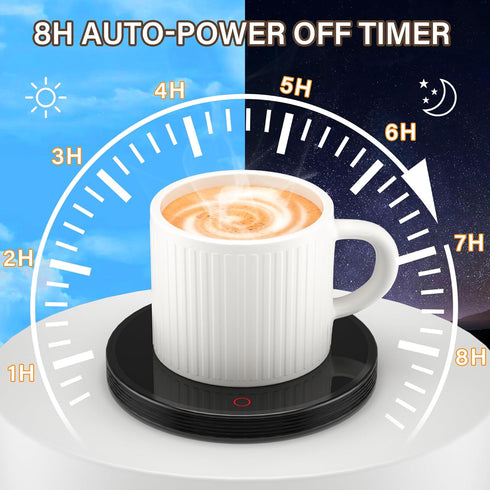 2 Settings GLSY Coffee Cup Warmer, Mug Warmer for Desk, Electric Cup Beverage Warmer Plate with Temperature for Tea