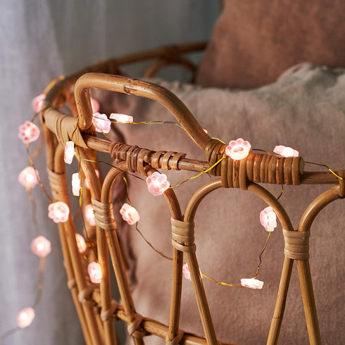 Christmas Fairy Lights Cat Paw String Lights - Cute Decorations for Cat Christmas Tree & Kids Bedroom