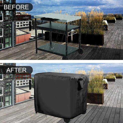 46inch 46"Lx25"Wx40"H, Outdoor Prep Table Cover for Expert Grill Outdoor Food Prep Cart, BBQ Grill Cart Cover