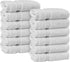 Chakir Turkish Linens Premium Cotton Absorbent Turkish Towels (Washcloths - 12 Piece,