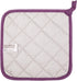 100% Cotton Kitchen Everyday Basic Terry Pot Holder, Heat Resistant Coaster, Set of 5, Grape