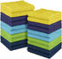 20 Pack 100% 12 12 inch Set 3 (20 Pack) DecorRack Cotton Wash Cloth, Luxurious Soft, x Ultra Absorbent, Machine