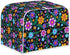 Floral 2 Slice Toaster Covers, Anti-Sputtering Bread Toaster Cover Toaster Dust Cover, Small Washable Kitchen Appliance Protector, Keep from Dust Fingerprint, Purple and Orange