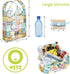 O-WITZ Reusable Grocery Bags, Vibrant Tote Bag for Groceries, Washable Design, 3 Pack, Cats