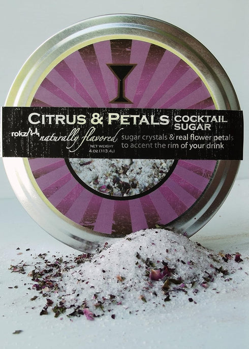 rokz Citrus & Petals Cocktail Sugar Rimmerz - 4 Ounce