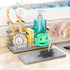 SWTYMIKI Kitchen Sink Caddy Organizer, Smiley Face Sponge Holder for Kitchen Sink,
