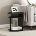 Walnut Oval End Table - Modern Three-Tier Design for Any Space