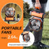 Camping LED Fan with Light, 20000mAh Rechargeable Battery, 4 Speed, Personal USB Desk Fan for Outdoor Use