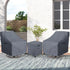 Square,600D 32" 32" 18" Waterproof Outdoor Ottoman Cover Heavy Duty Patio Small Side Table Cover,Patio Furniture Covers