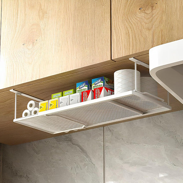 1 Pack Expandable Under Cabinet Shelf, Under Shelf Basket with 0.94 Inches