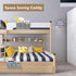Kanrichu Bedside Caddy Hanging Storage Bag, Organizer Baskets with Pockets for Bunk Bed Accessories, Loft & Dorm Rooms