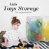 Handy Laundry Mesh Popup Hamper - White, Two Compartments, Collapsible for Easy Storage, Great for Kids Room or Travel.
