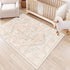 5x7 LIVEBOX Pink Area Rug - Soft Rugs for Bedroom, Non-Slip Pink Rugs for Bedroom Girls, Vintage Washable Cute