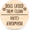 Funny Clean and Dirty Sign for Dishwasher, Apartment Essentials, Magnet for Home, Gadgets for Dogs, Must Haves