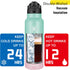 han's bottle 24 Oz, Sports Water Bottle - Straw Lid, Leak Proof, Vacuum Insulated Stainless Steel, Double Walled