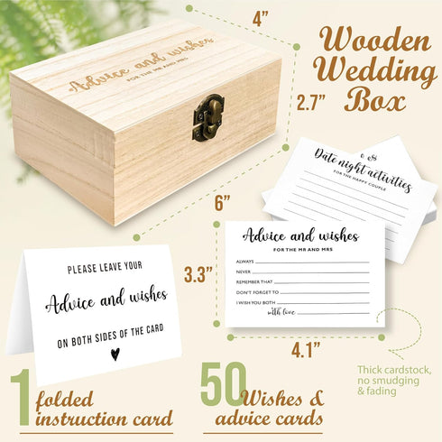 STOFINITY Advice And Wishes For The Mr And Mrs - Wedding Advice Cards For Bridal Shower Decorations, Hilarious Bridal