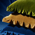 Pack 2 20x20 Inch MIULEE Velvet Ruffle Throw Pillow Covers Soft Luxurious Olive Green of Square Cushions Vintage Gothic