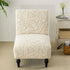 Buenanir Armless Armless Accent Chair Cover Stretch Jacquard Accent Chair Slipcover for Slipper Chair Without Arms