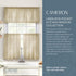 Elrene Home Fashions Cameron Linen Window Valance, 60" W x 15" L (1 Valance)