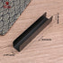 2Pcs U-Shape Non-stick Biscuit Cake Bread Mold, Carbon Steel Rectangle Cake Pan for Kitchen Baking
