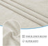 RYB HOME Natural Linen Blended Door Curtain, Privacy French Door Curtain, W 34 x L 69 in, 1 Pc