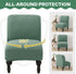 Armless MIFXIN Accent Chair Cover Knitted Stretch Slipper Chair Couch Slipcover Removable Washable Furniture Protector