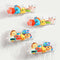 Bath Toy Storage Organizer 4 Pack, Transparent Bath Toy Holder with Drain