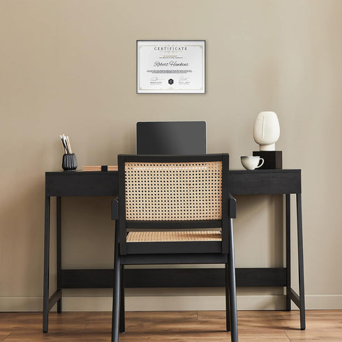 MCS 8.5x11 Diploma Frame, Black Picture Frame for Wall Hanging or Tabletop, 1-Pack