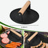 4 1 6.69" Set POLIGO Smash Burger Press Kit - in Hamburger Patty Storage Containers, Cast Iron Smash Bacon Press - Non