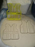 Construction Worker Equipment Safety Gear Set of 4 Cookie Cutters, 3D Printed Baking Tool Made in USA