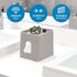iDesign Cade Collection Facial Tissue Box Cover for Bathroom and Vanity Countertops, Matte Gray, 6.1" x 5.15" x 5.4"