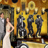 3-D 20s 4-Pack 20s, 15" Beistle Great Wall Sconces Double-Sided Art Deco Cardstock Decorations with Gold and Black