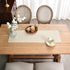 13x36 Inch NEWISHER Farmhouse Rustic Table Runner Solid Beige Rectangular Table Runners Faux Linen Table Runner