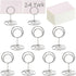 24 Pcs Premium Mini Place Card Holders with 24 Pcs Place Cards - Cute Table Number Holders for Weddings & Parties
