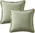 Chair,18x18 Inch Set 2,Sage Woaboy Decorative Linen Fringe Throw Pillow Covers Boho Farmhouse Soft Cushion Covers